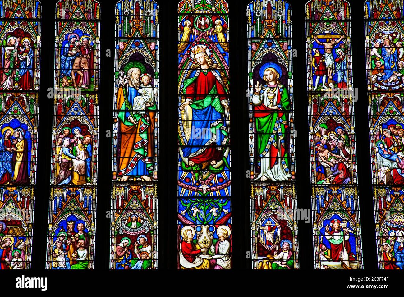 Stained Glass, Cathedral of the Immacula Conception, Albany, New York