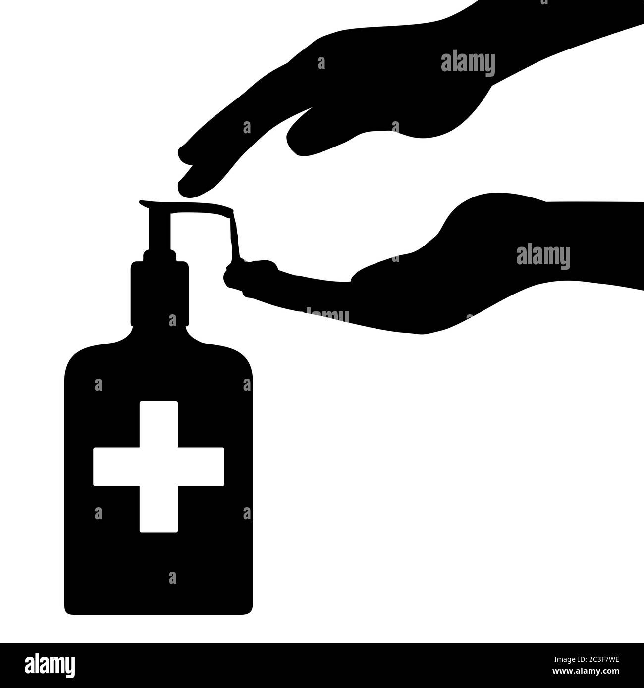 Wash your hands sign Black and White Stock Photos & Images - Alamy