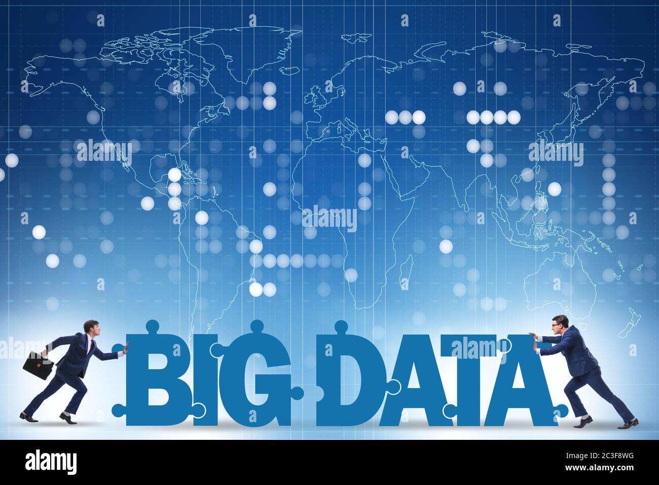 Big data concept with jigsaw puzzle pieces Stock Photo - Alamy