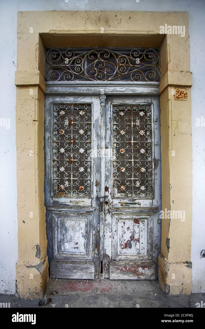 Old wooden door at Stone Town the capital of Zanzibar island East Africa. Zanzibar Stock Photo