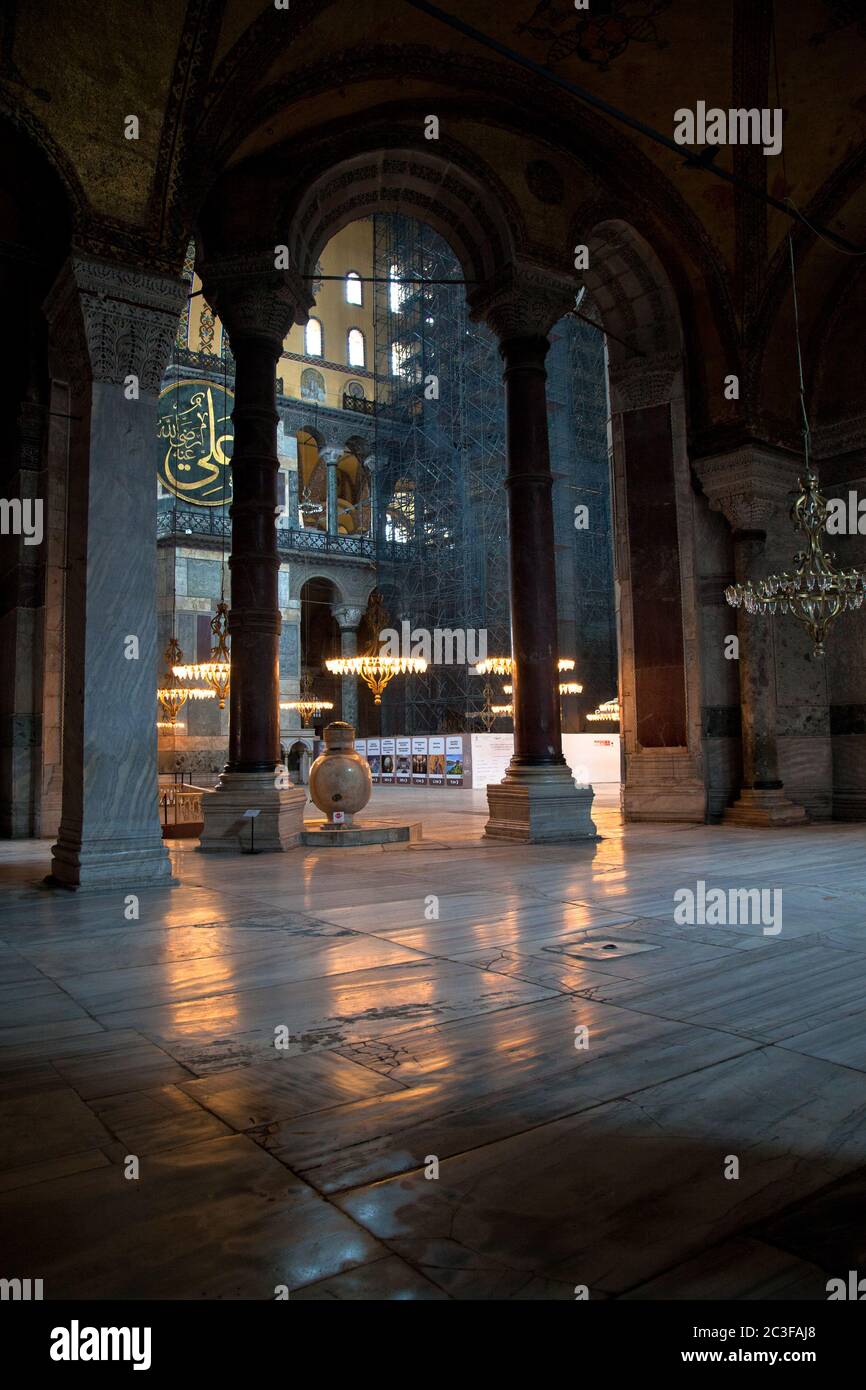 Hagia Sophia is a museum, historical basilica and mosque in Istanbul. Turkey Istanbul Photo