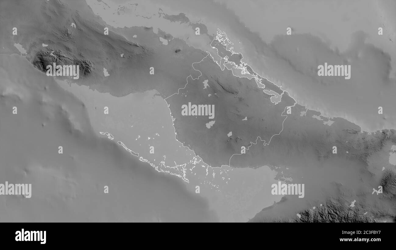 Camagüey, province of Cuba. Grayscaled map with lakes and rivers. Shape ...