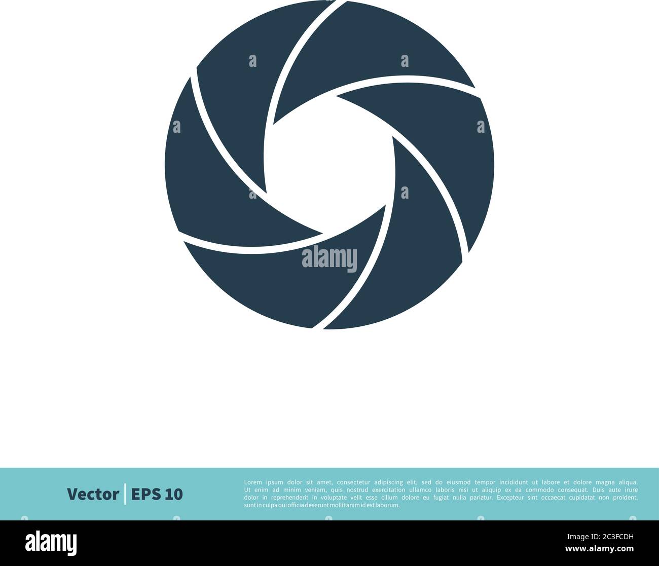 Shutter Lens Photography Icon Vector Logo Template Illustration Design ...