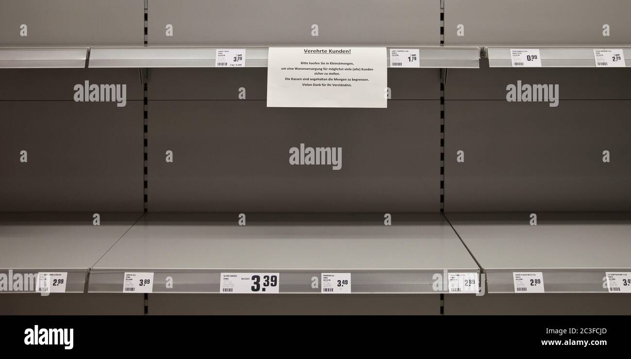 Supermarket Shelves Empty High Resolution Stock Photography and Images