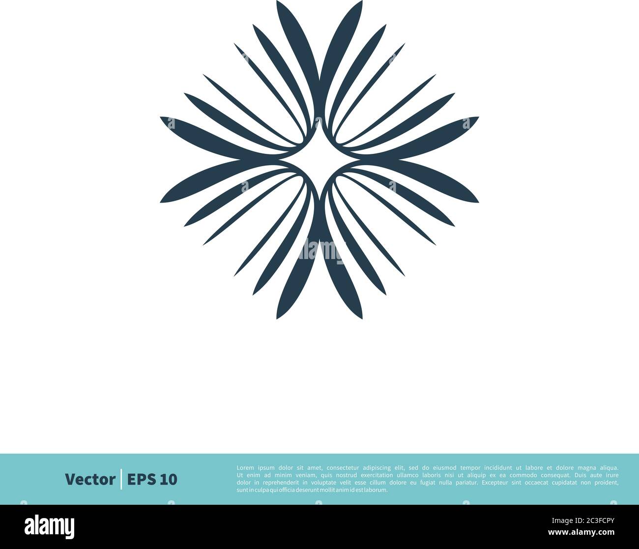 Ornamental Flower Icon Vector Logo Template Illustration Design. Vector ...