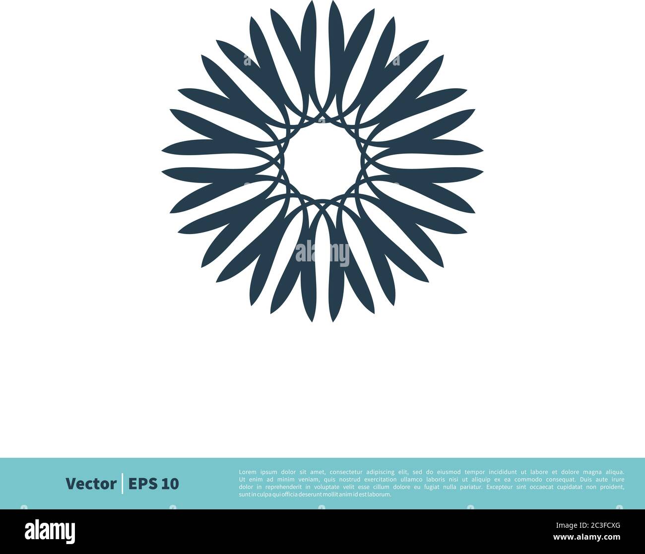 Ornamental Flower Icon Vector Logo Template Illustration Design. Vector ...