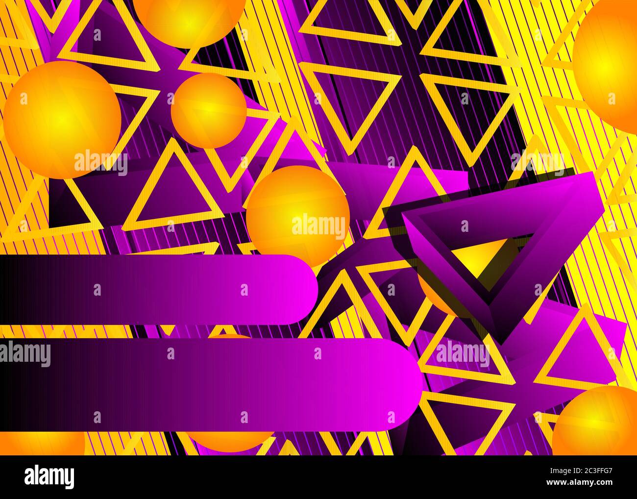 Modern Graphic For Message Board With Geometric Elements Abstract