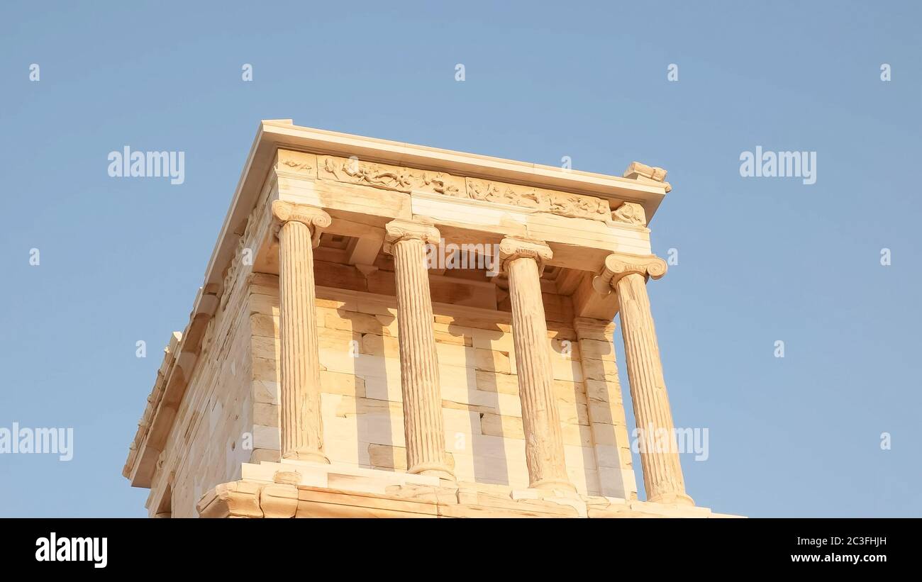shot of the temple of athena nike in athens, greece Stock Photo Alamy
