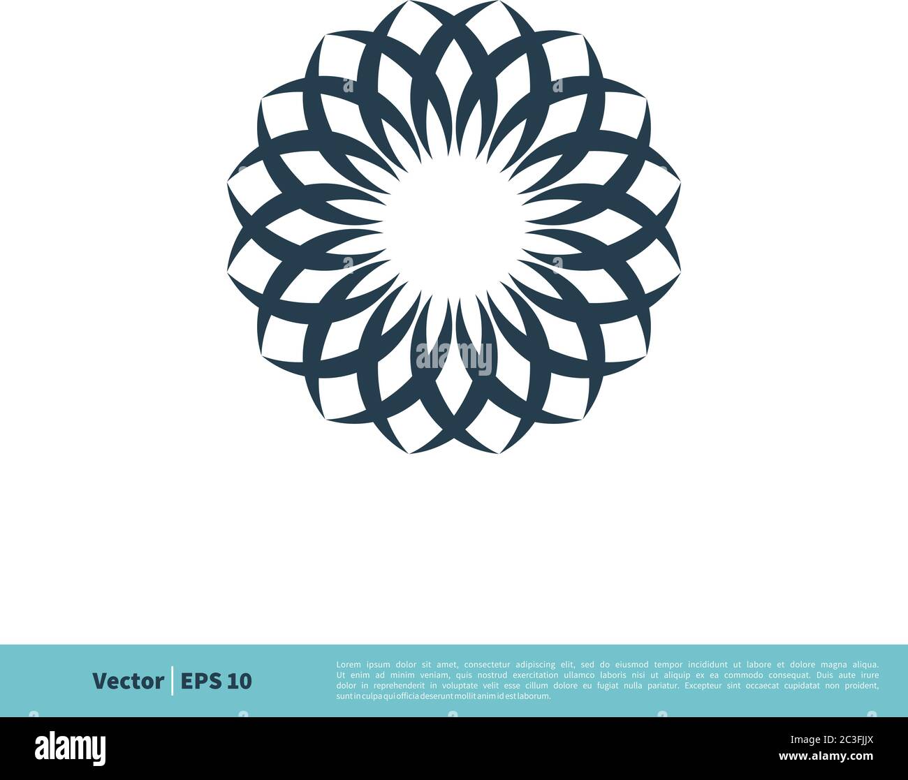 Ornamental Flower Icon Vector Logo Template Illustration Design. Vector ...
