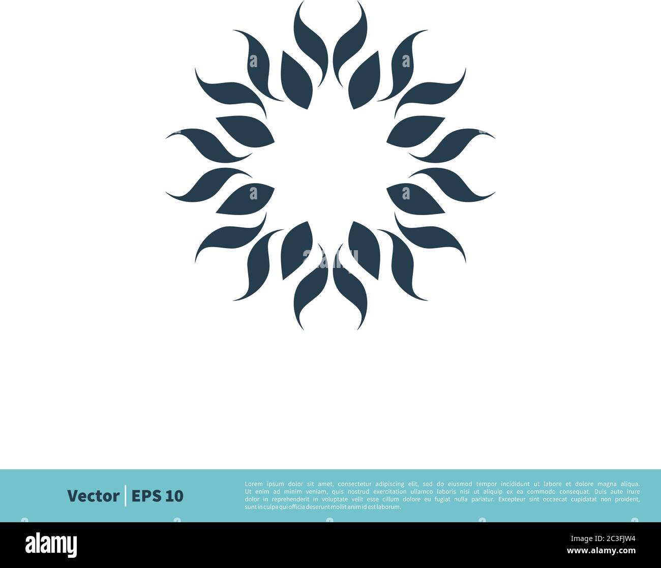 Abstract Ornament Shape Icon Vector Logo Template Illustration Design ...