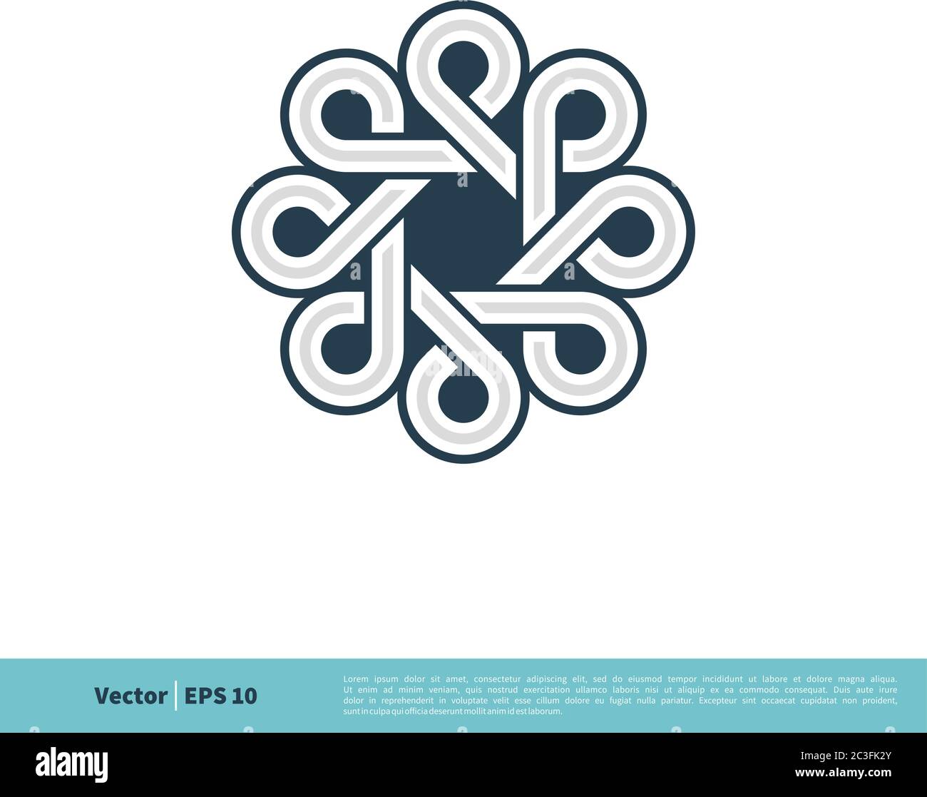 Decoration Ornamental Icon Vector Logo Template Illustration Design ...