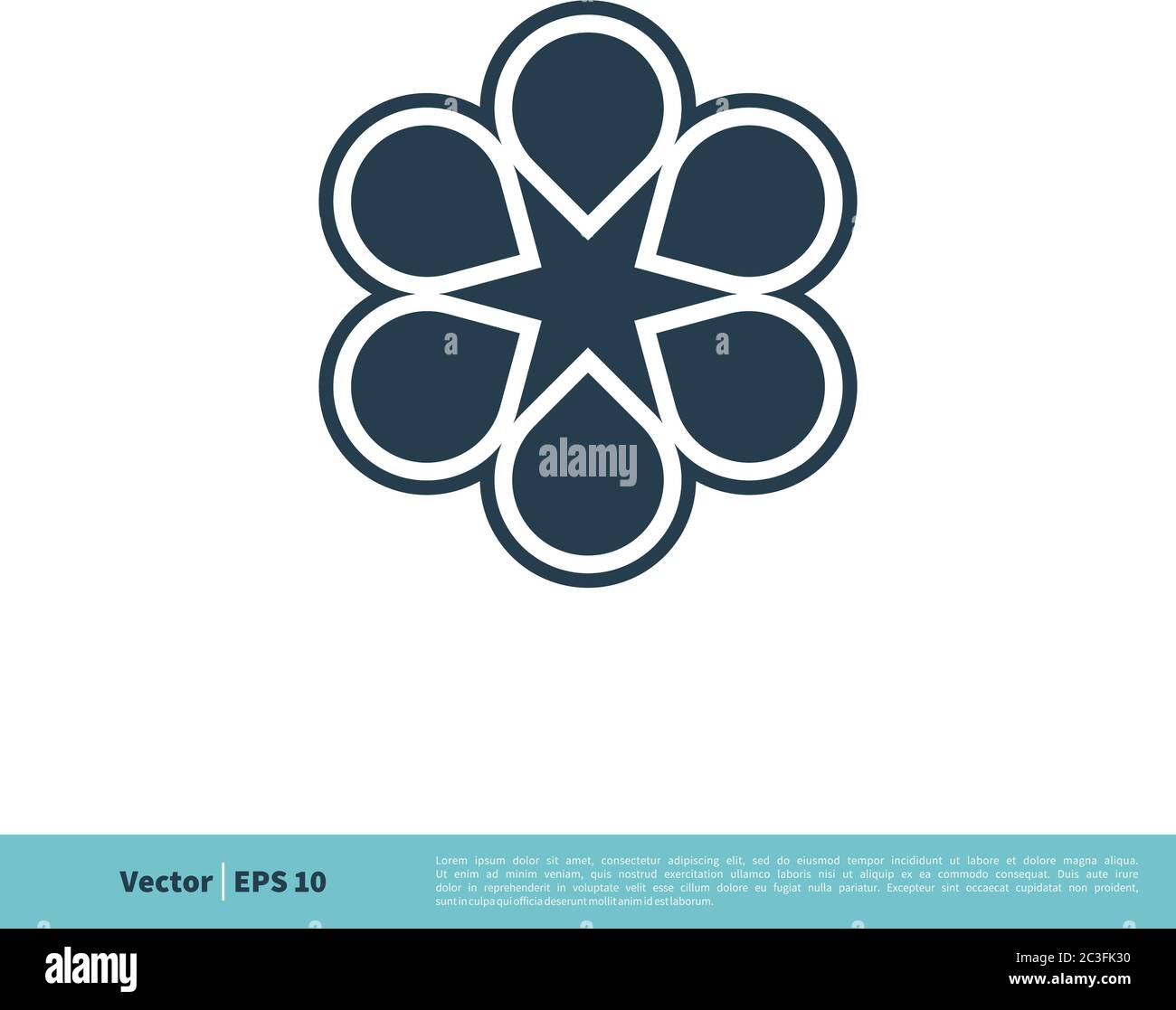 Ornamental Flower Icon Vector Logo Template Illustration Design. Vector ...