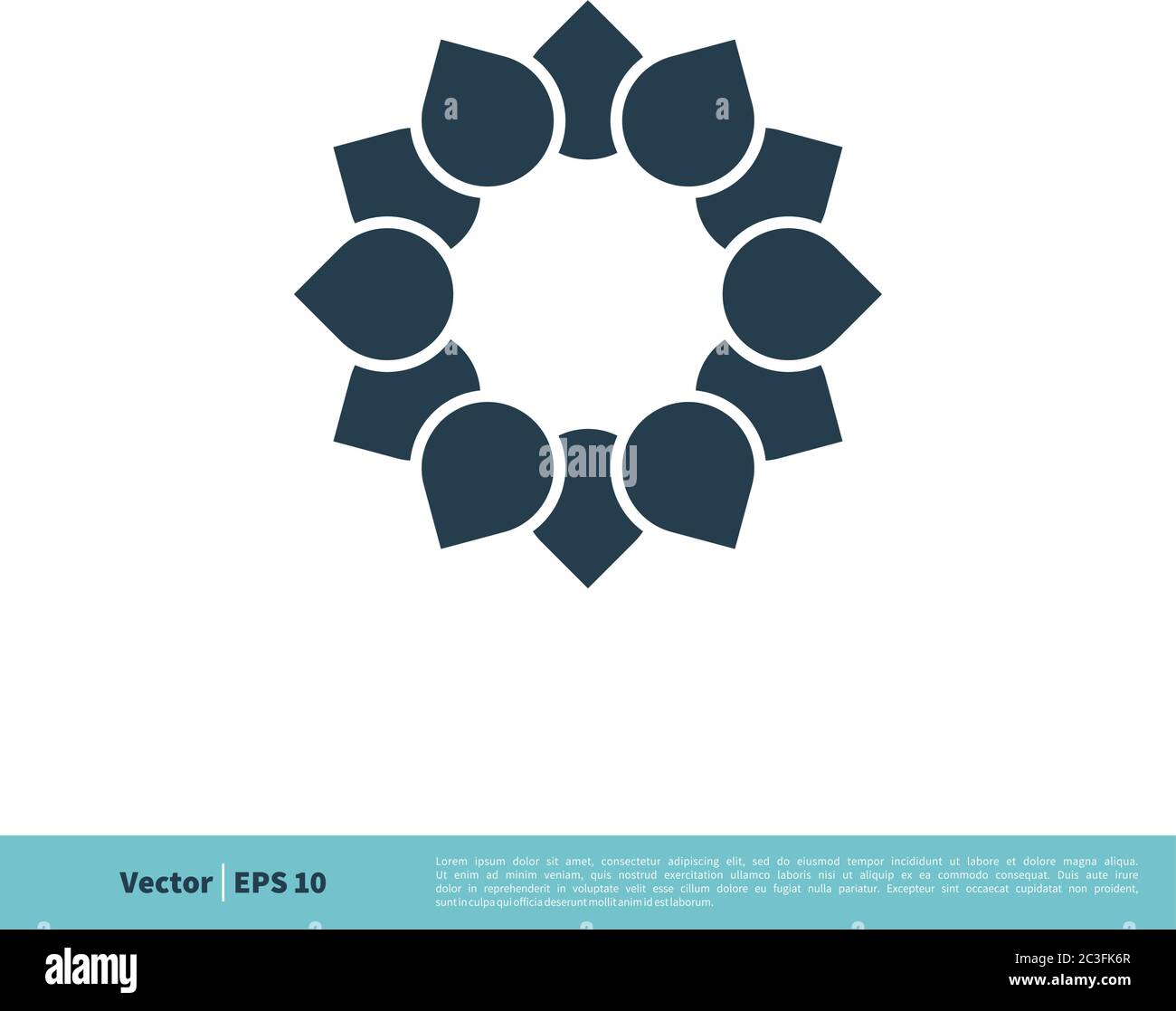 Ornamental Flower Icon Vector Logo Template Illustration Design. Vector ...