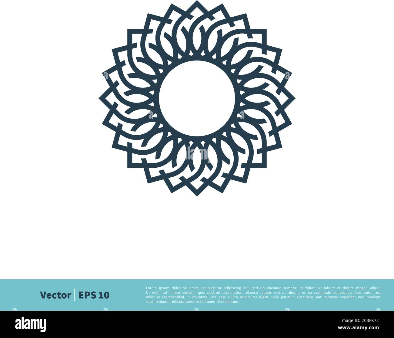 Ornamental Flower Icon Vector Logo Template Illustration Design. Vector ...