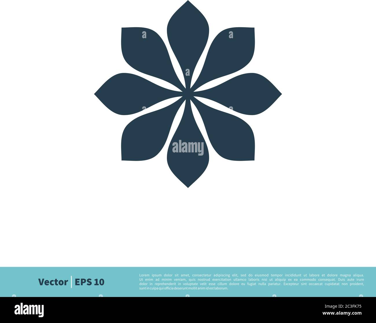 Ornamental Flower Icon Vector Logo Template Illustration Design. Vector ...