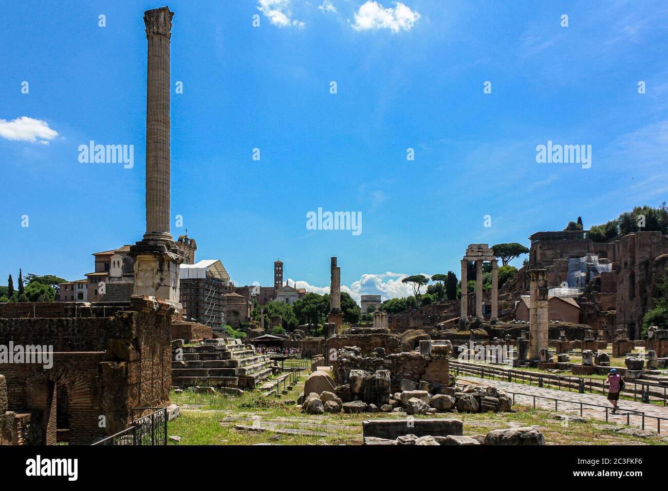 The amazing history in the Roman Forum Stock Photo - Alamy