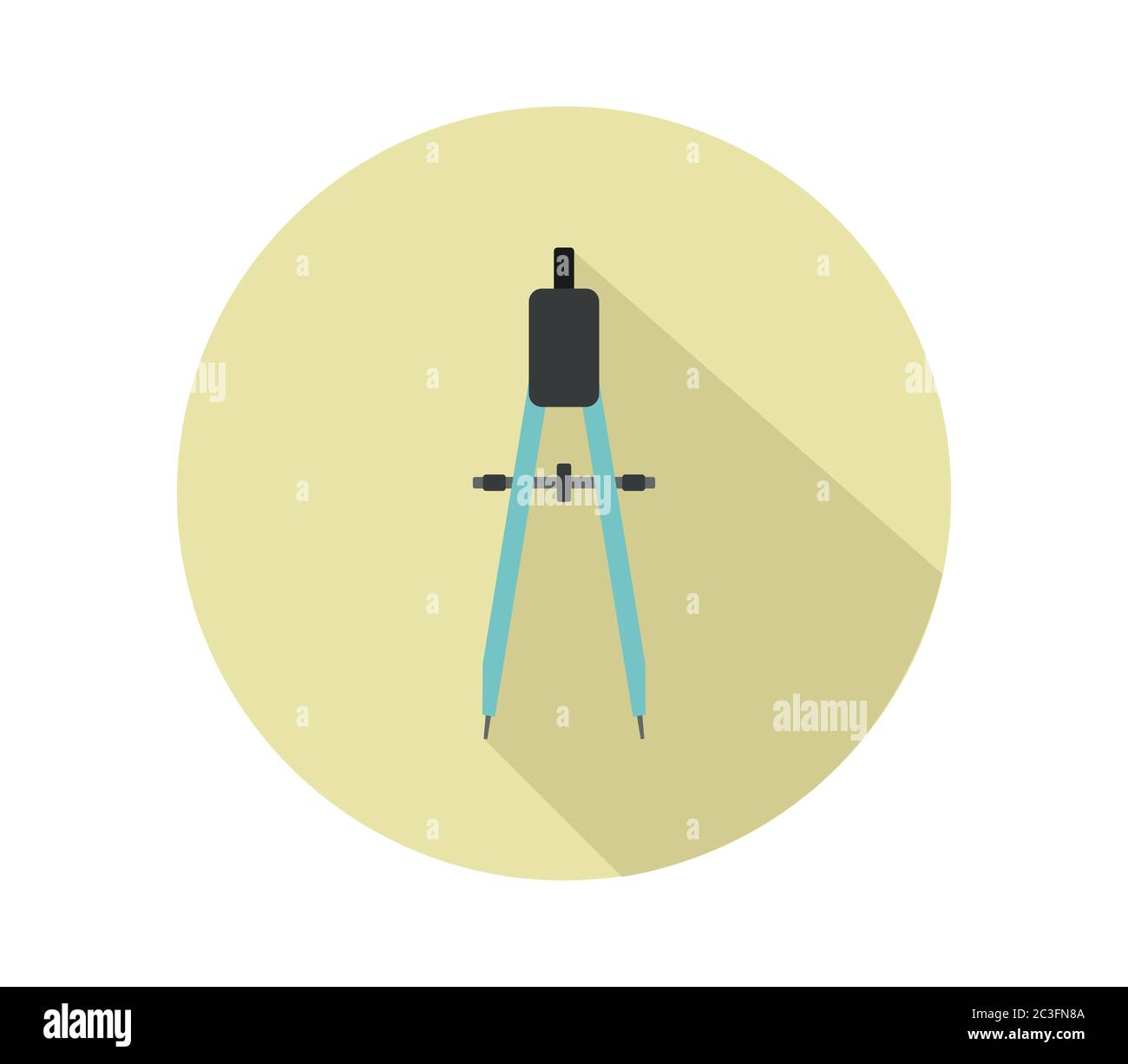 compass icon illustrated in vector on white background Stock Photo - Alamy
