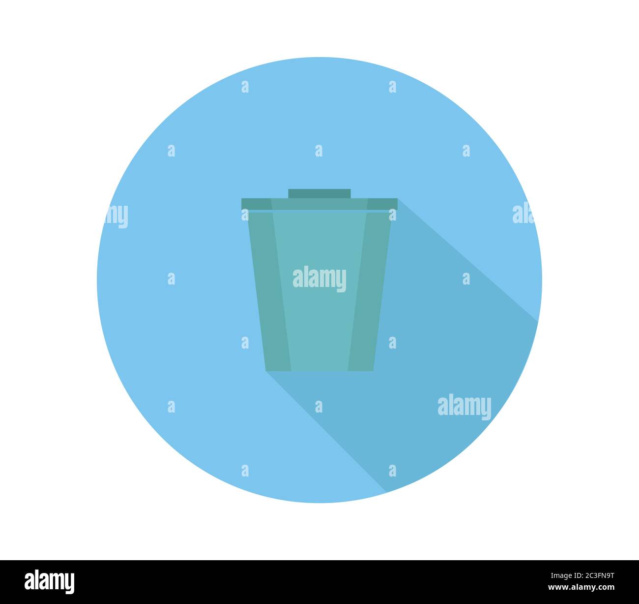 trash icon illustrated in vector on white background Stock Photo