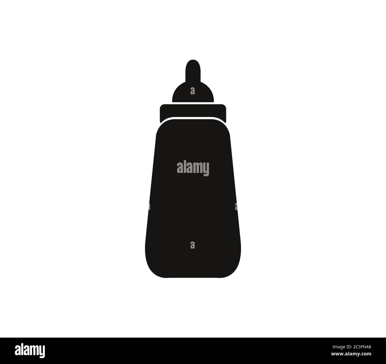 baby bottle icon illustrated in vector on white background Stock Photo ...