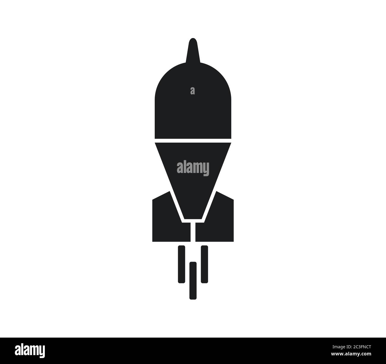 bomb icon illustrated in vector on white background Stock Photo - Alamy
