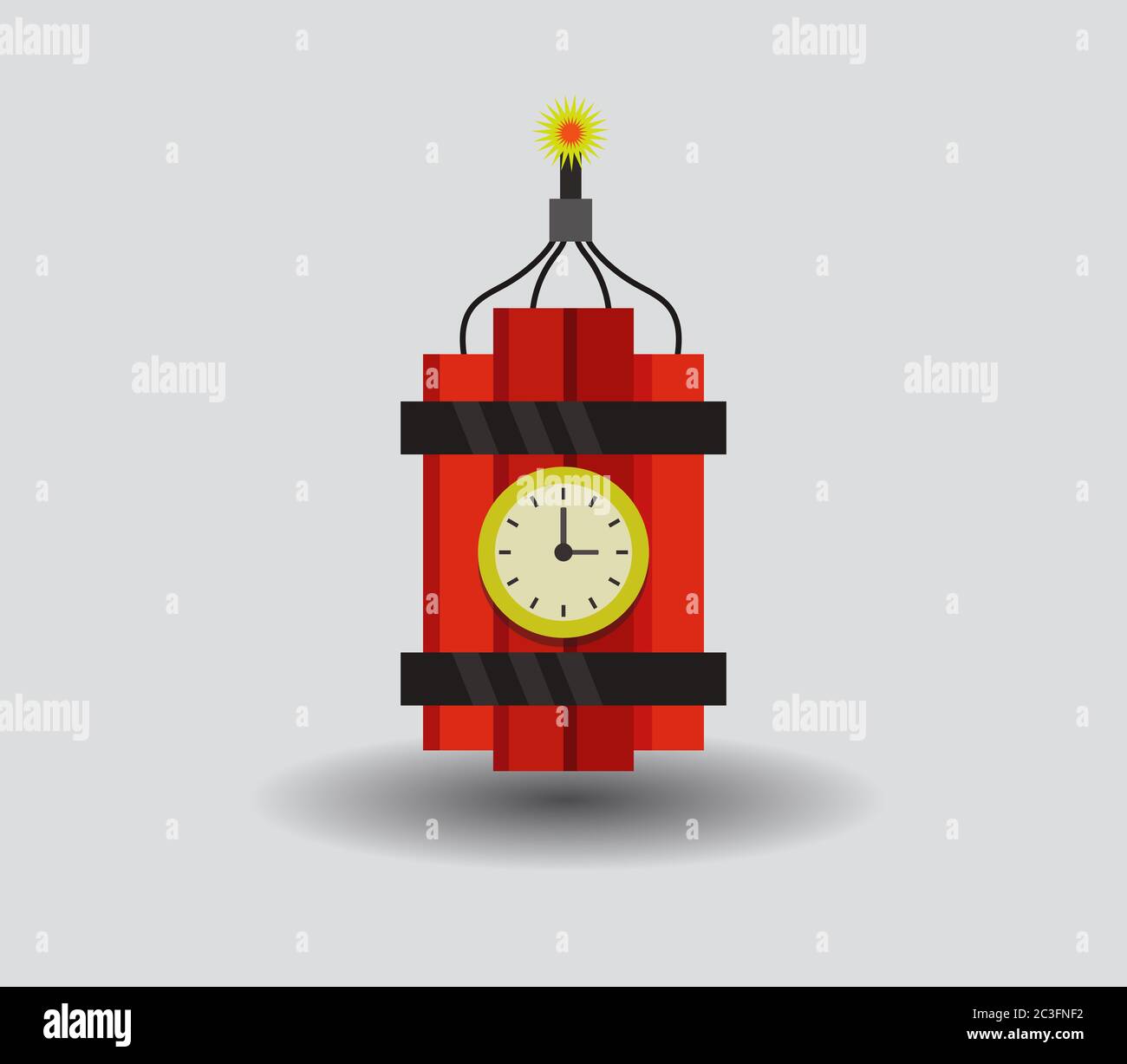 bomb icon illustrated in vector on white background Stock Photo - Alamy