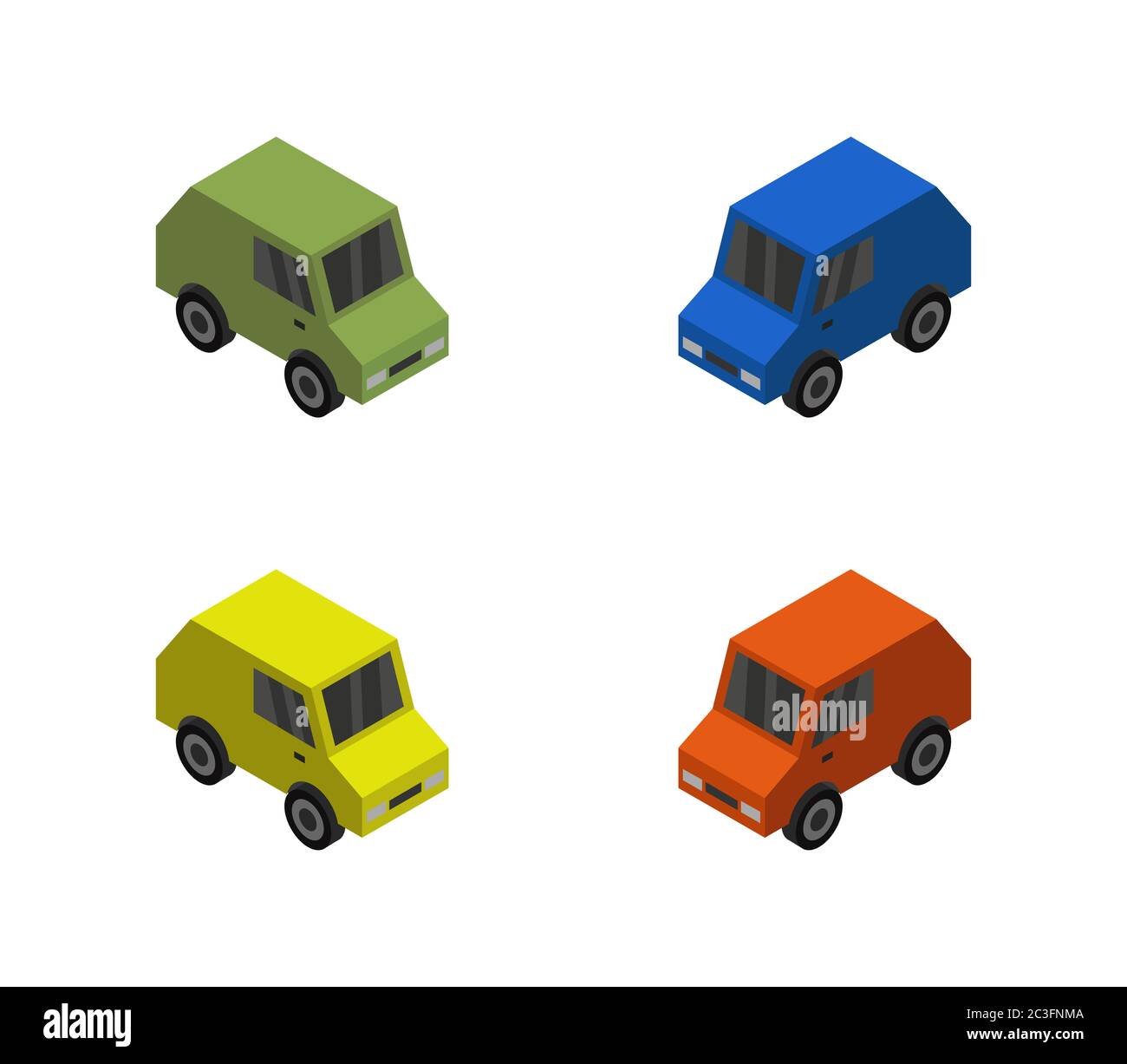 car icon illustrated in vector on white background Stock Photo - Alamy