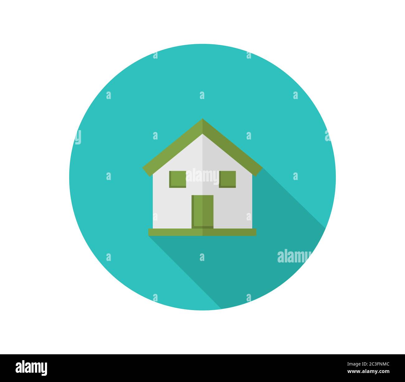 house icon illustrated in vector on white background Stock Photo - Alamy