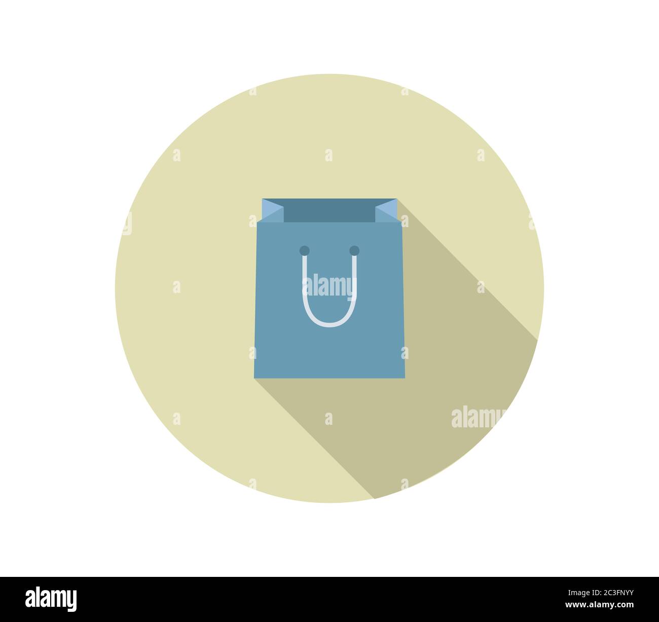 shopping bag icon illustrated in vector on white background Stock Photo ...