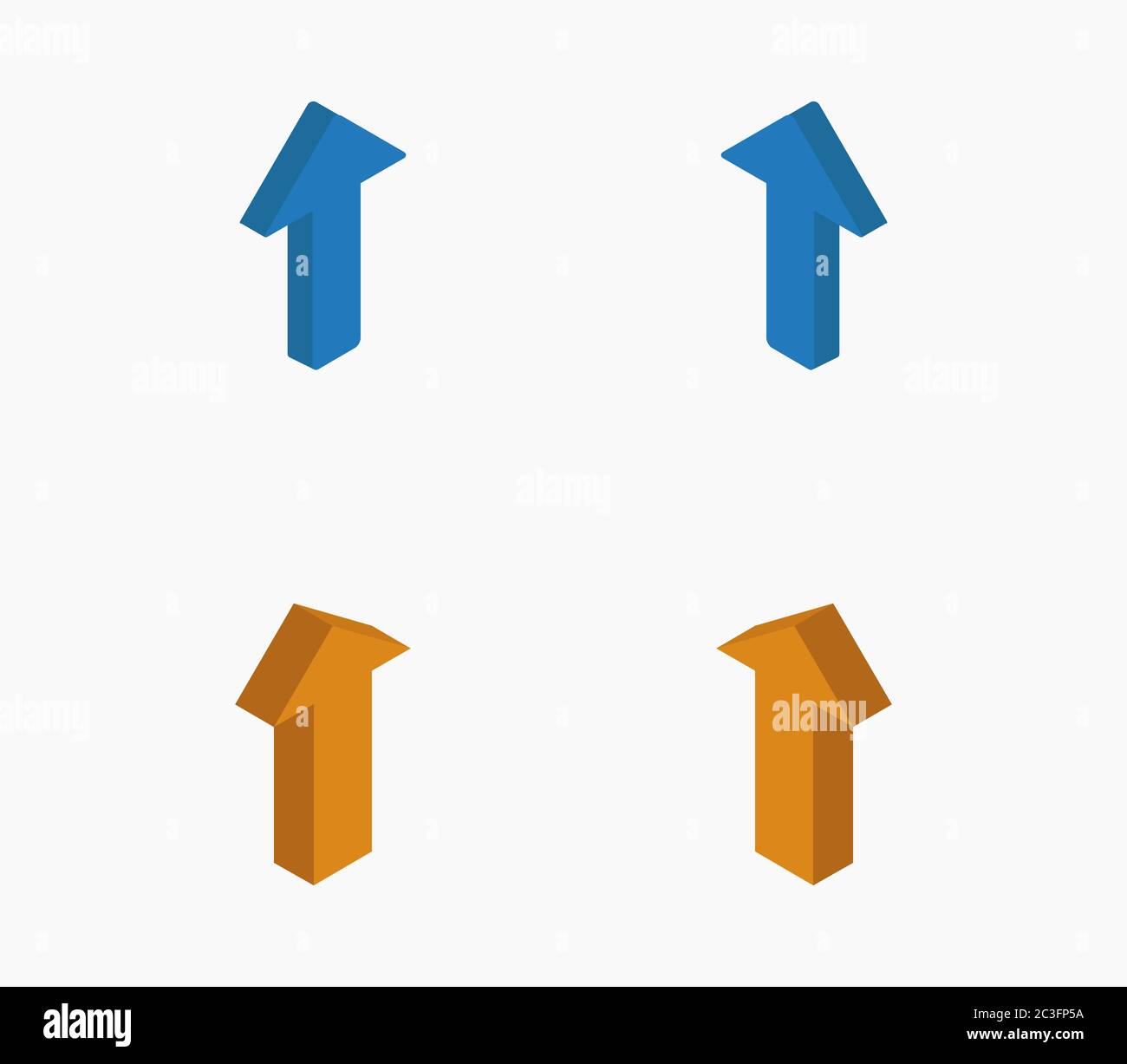 arrow icon illustrated in vector on white background Stock Photo - Alamy