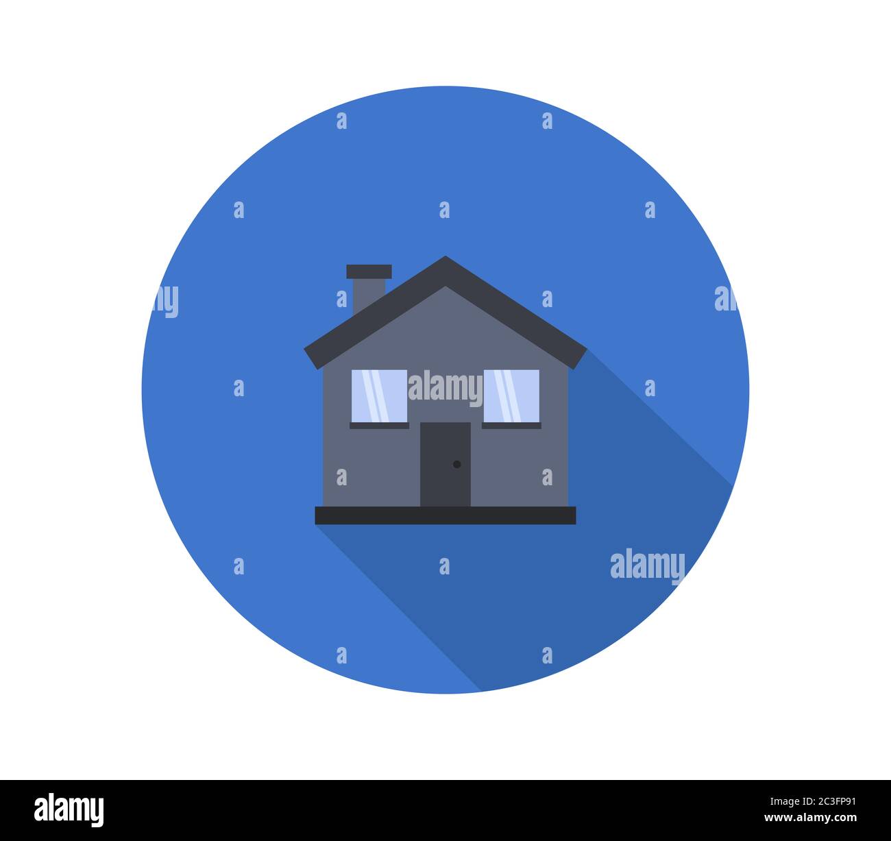 house icon illustrated in vector on white background Stock Photo - Alamy