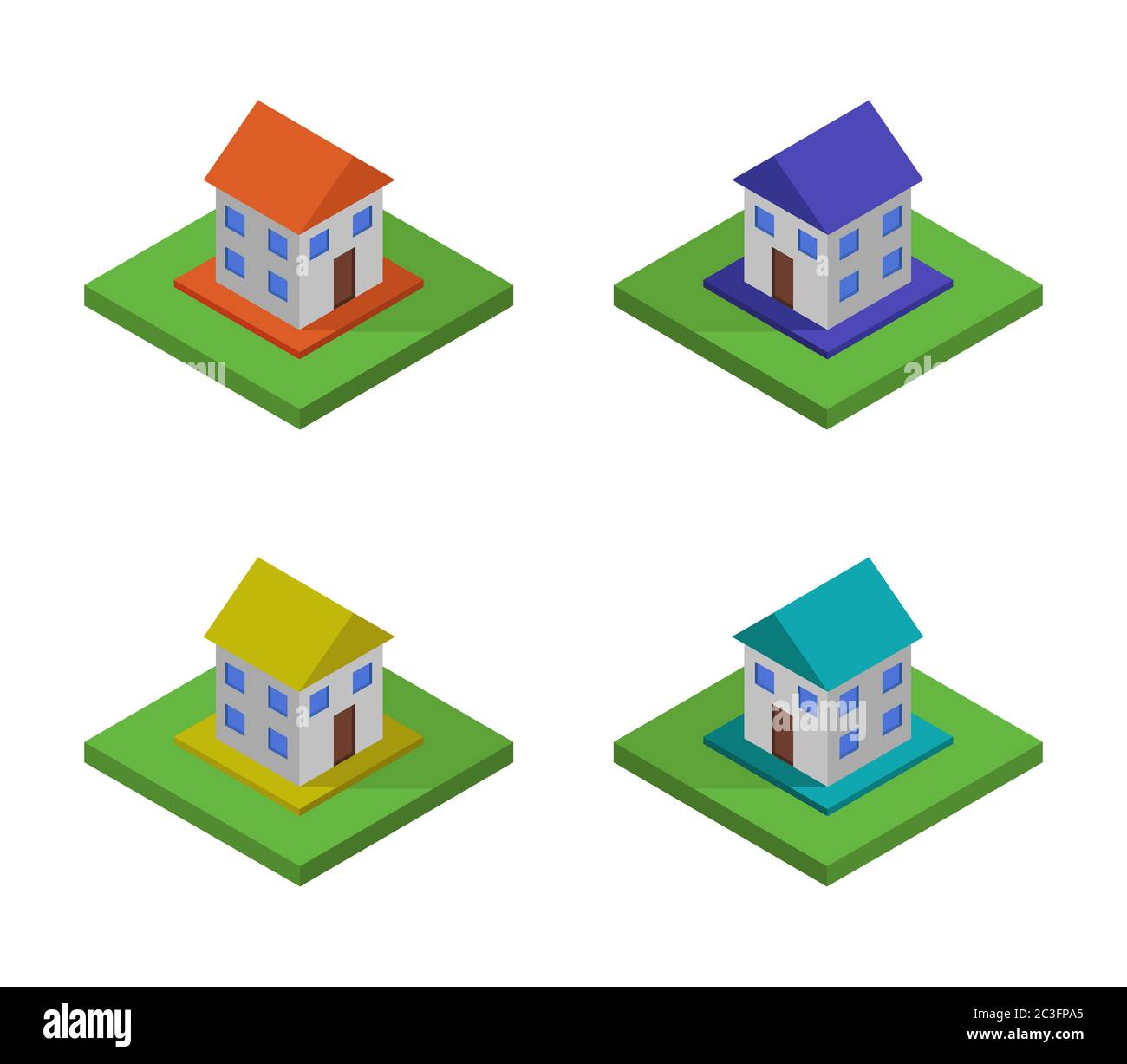 house icon illustrated in vector on white background Stock Photo - Alamy