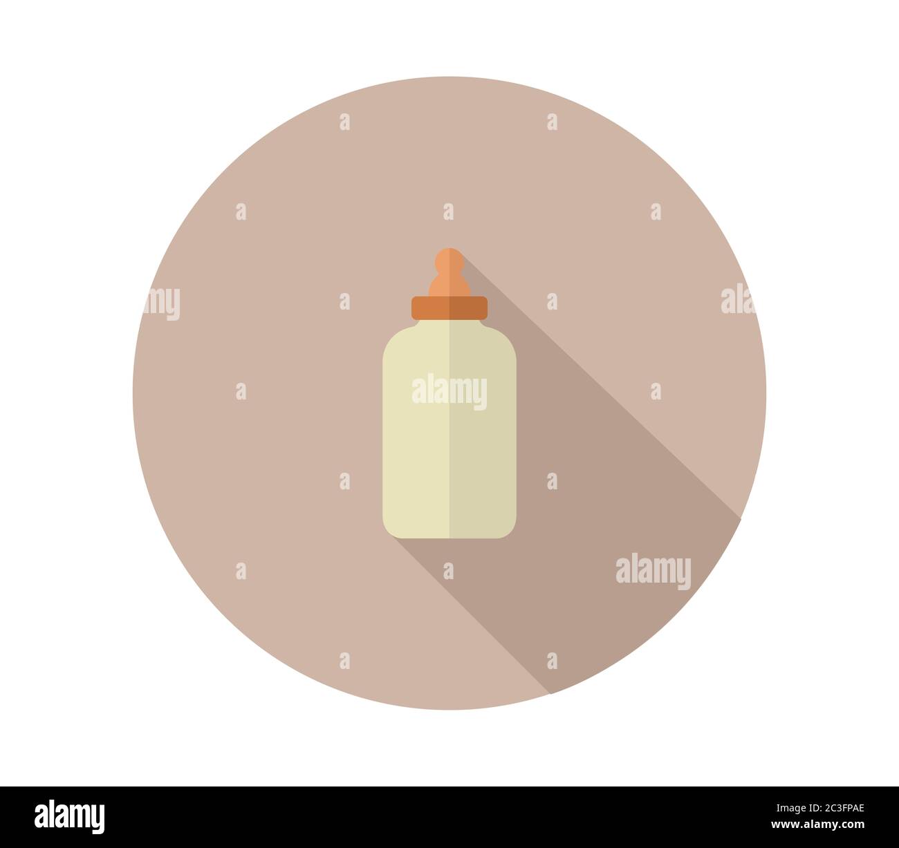 baby bottle icon illustrated in vector on white background Stock Photo ...