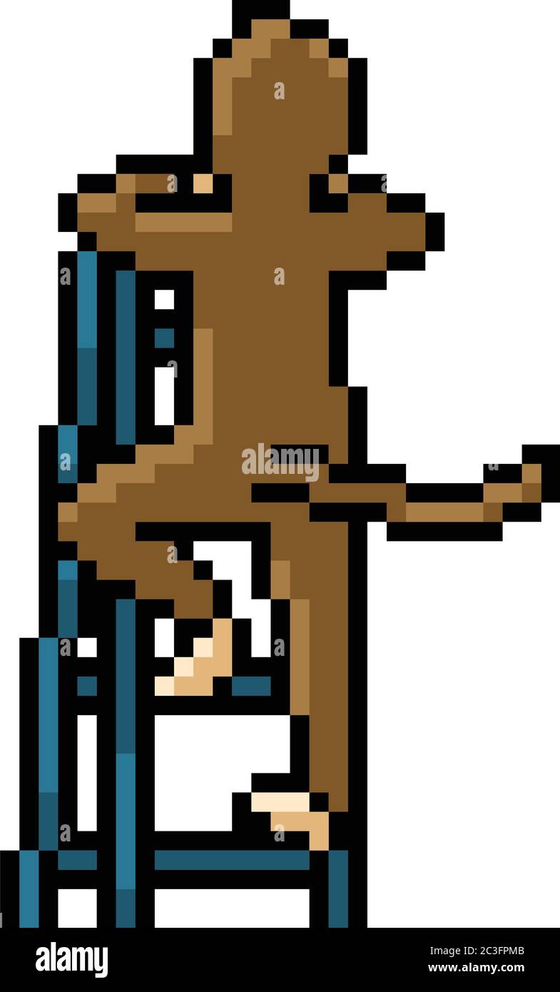 vector pixel art monster isolated cartoon Stock Vector Image & Art - Alamy