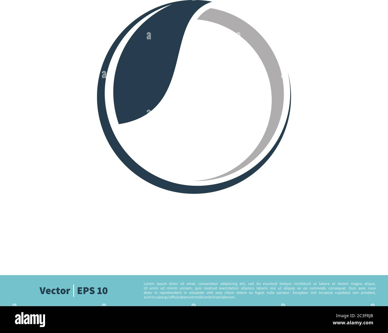 Abstract Leaf Circle Icon Vector Logo Template Illustration Design ...