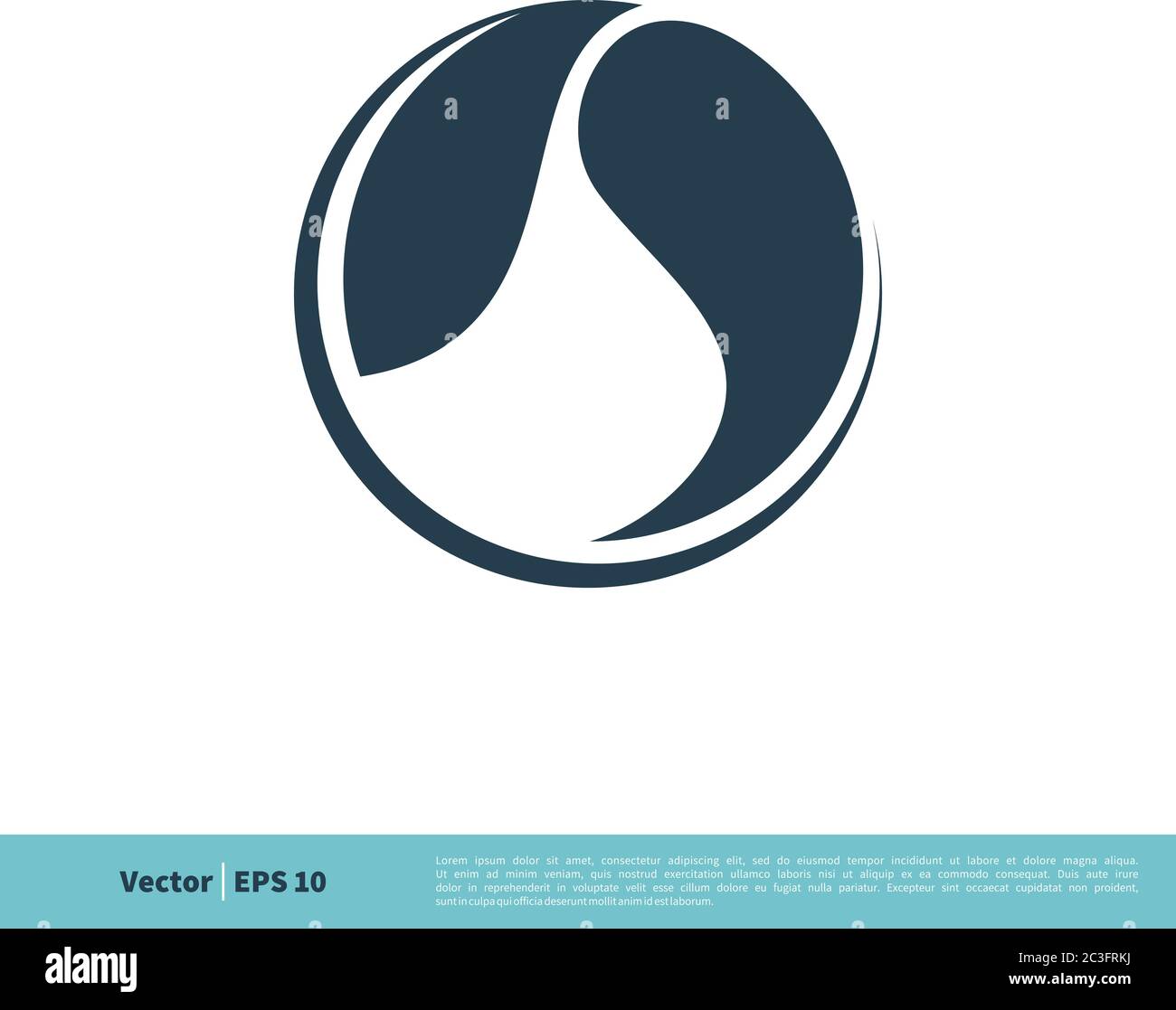 Abstract Leaf Circle Icon Vector Logo Template Illustration Design ...