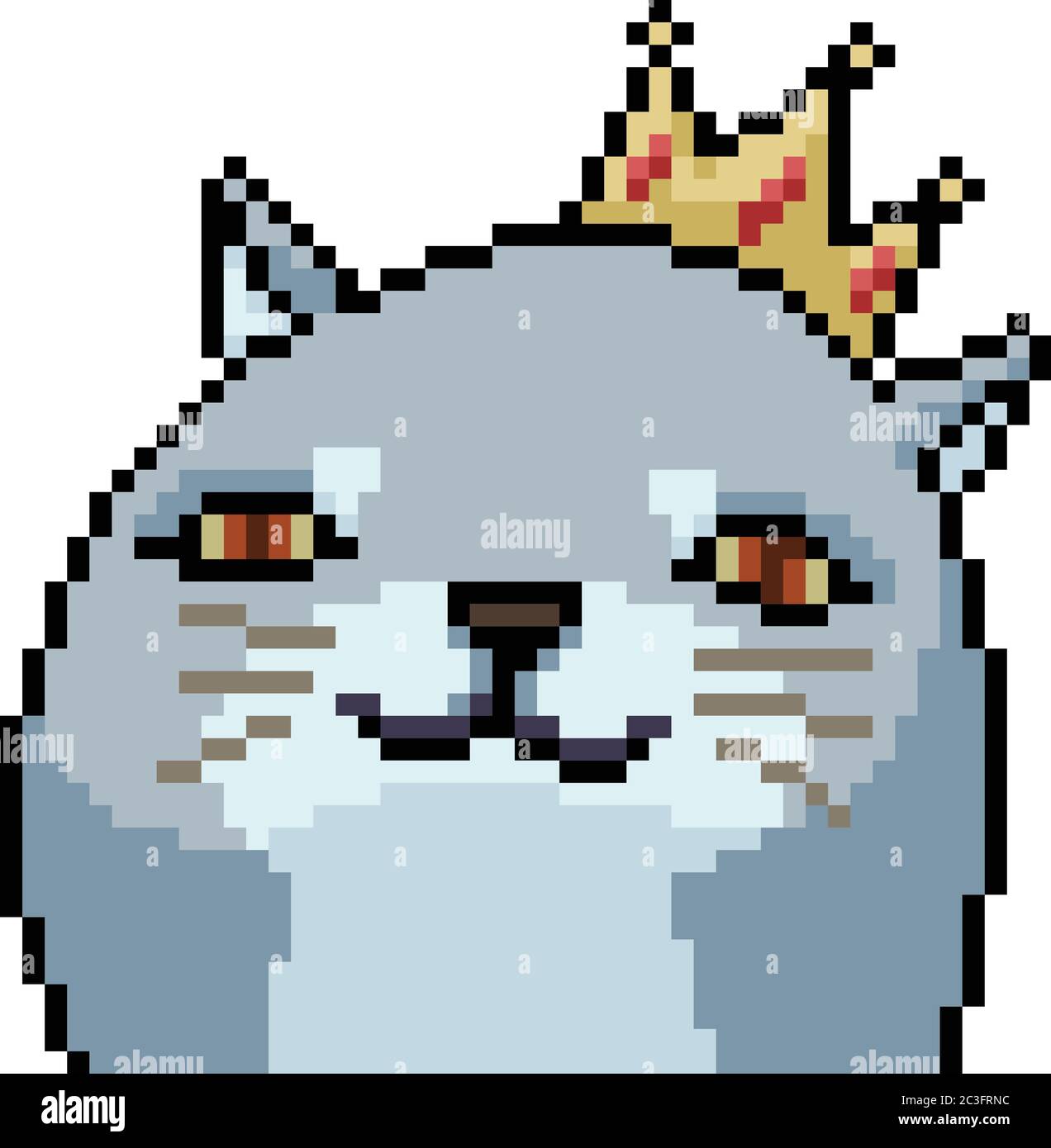 Vector Pixel Art Cat Crown Isolated Cartoon Stock Vector Image Art Alamy Vector Pixel Art Cat Crown Isolated Cartoon Stock Vector Image Art Alamy