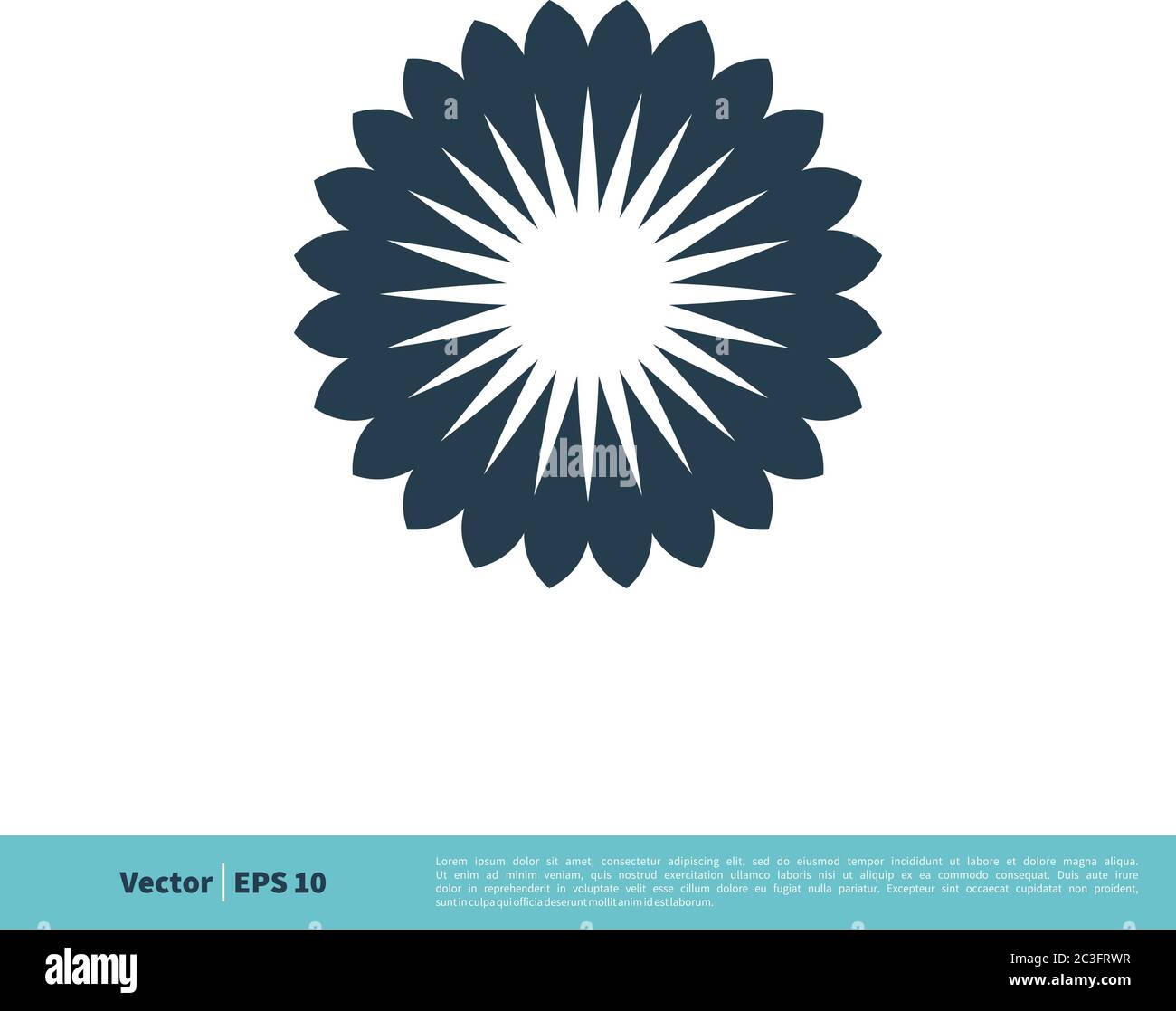 Flower Ornamental Decorative Icon Vector Logo Template Illustration ...