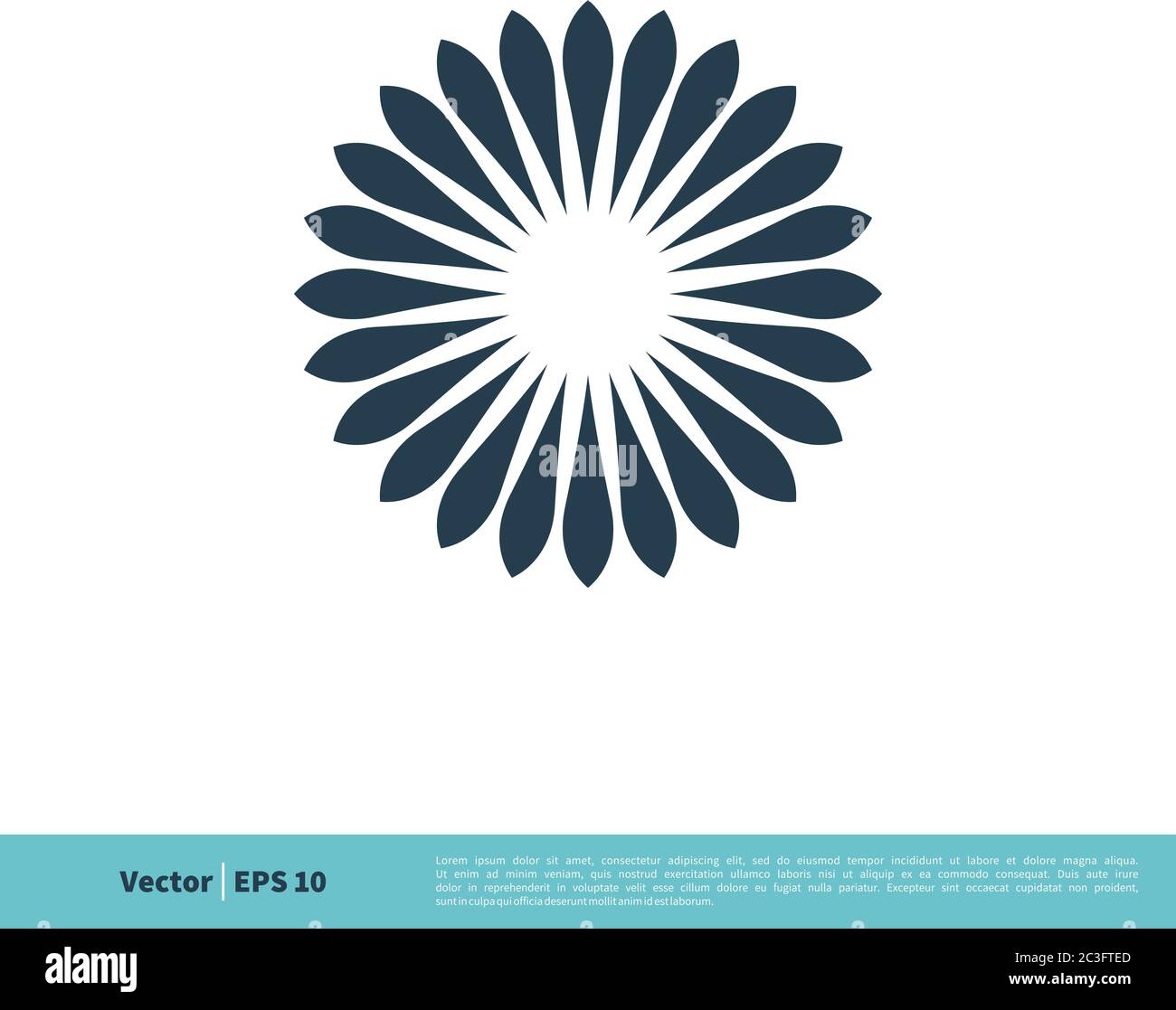 Flower Ornamental Decorative Icon Vector Logo Template Illustration ...