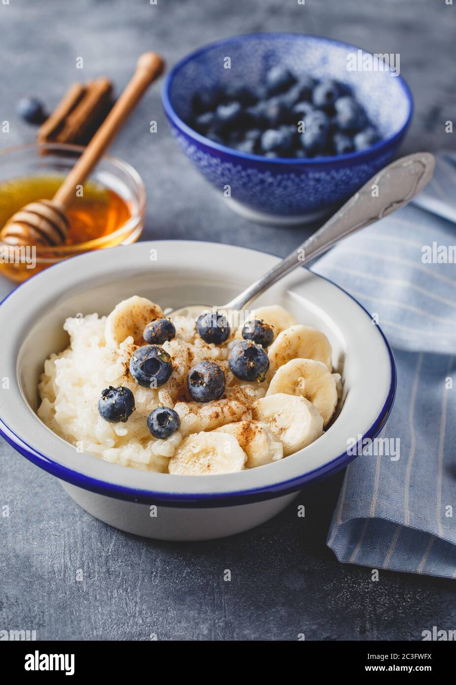 Milk rice porridge Stock Photo Alamy