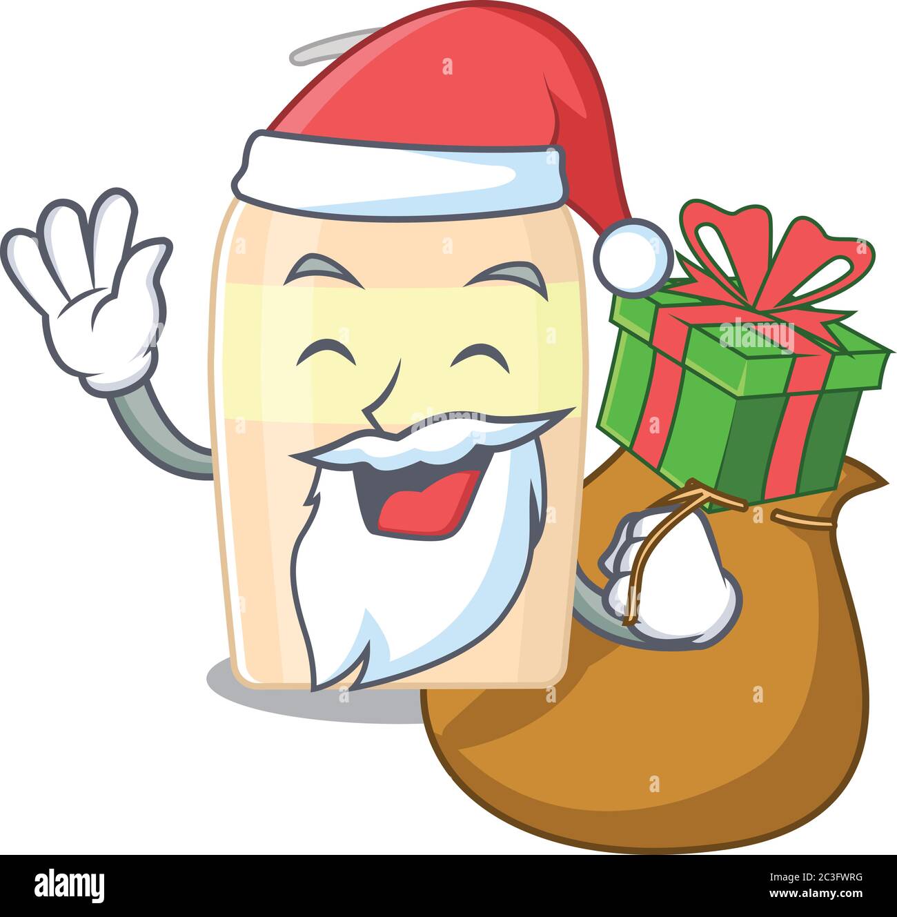 cartoon-design-of-toner-santa-having-christmas-gift-stock-vector-image-art-alamy