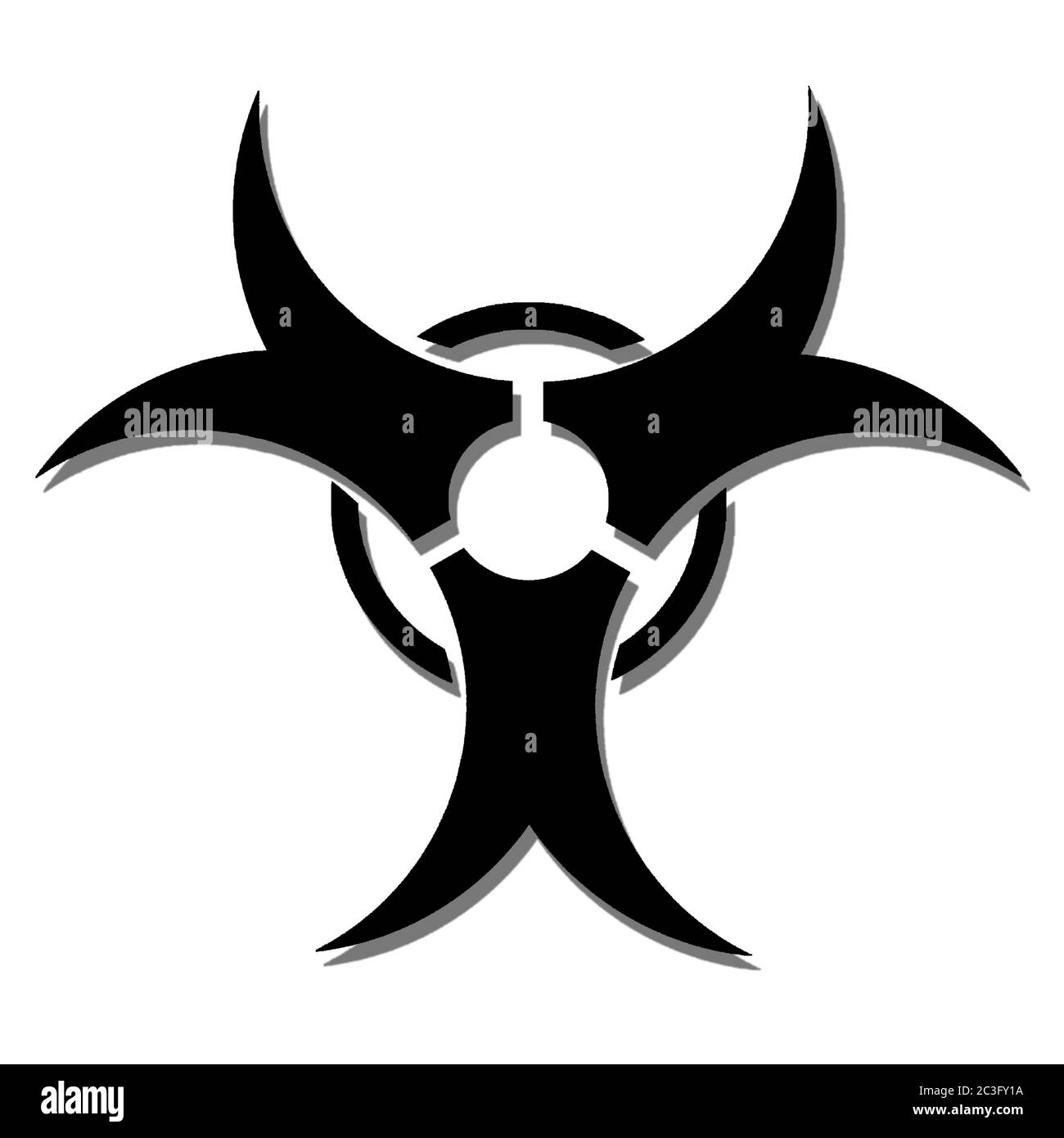 biohazard caution signal line style icon 2592538 Vector Art at Vecteezy