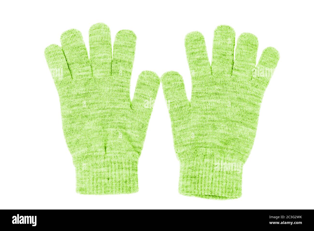 Wool gloves isolated Stock Photo