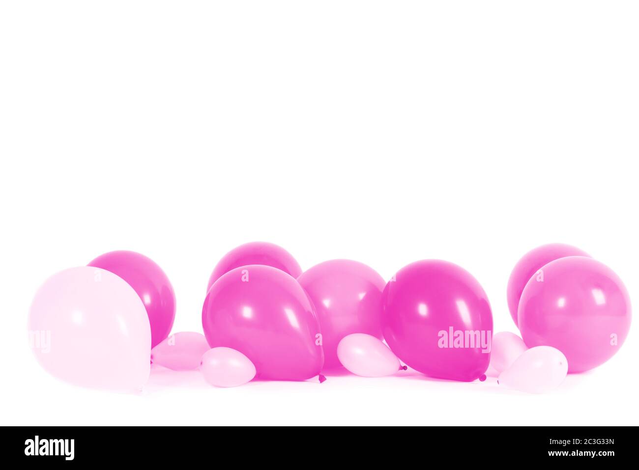 Colourful balloons isolated Stock Photo