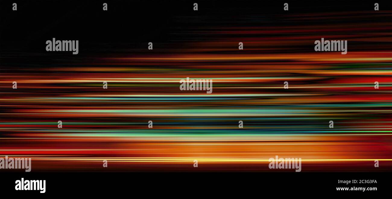 Abstract red light trails in the dark background Stock Photo - Alamy