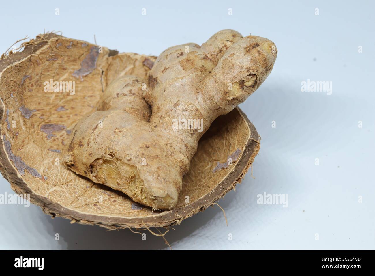 fresh ginger isolated on white background Stock Photo