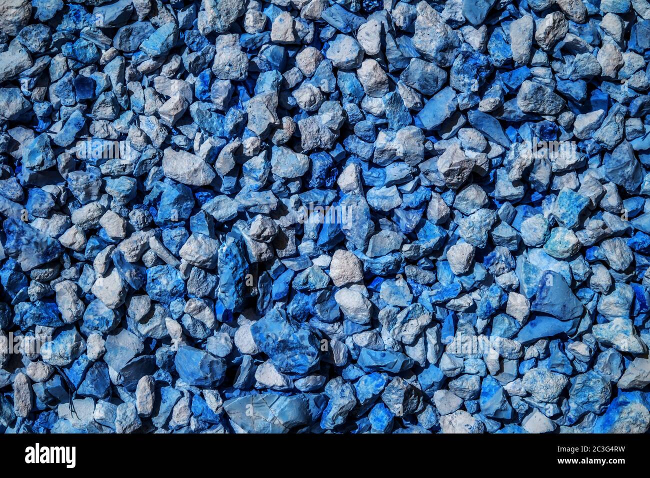 Small gravel from limestone Stock Photo