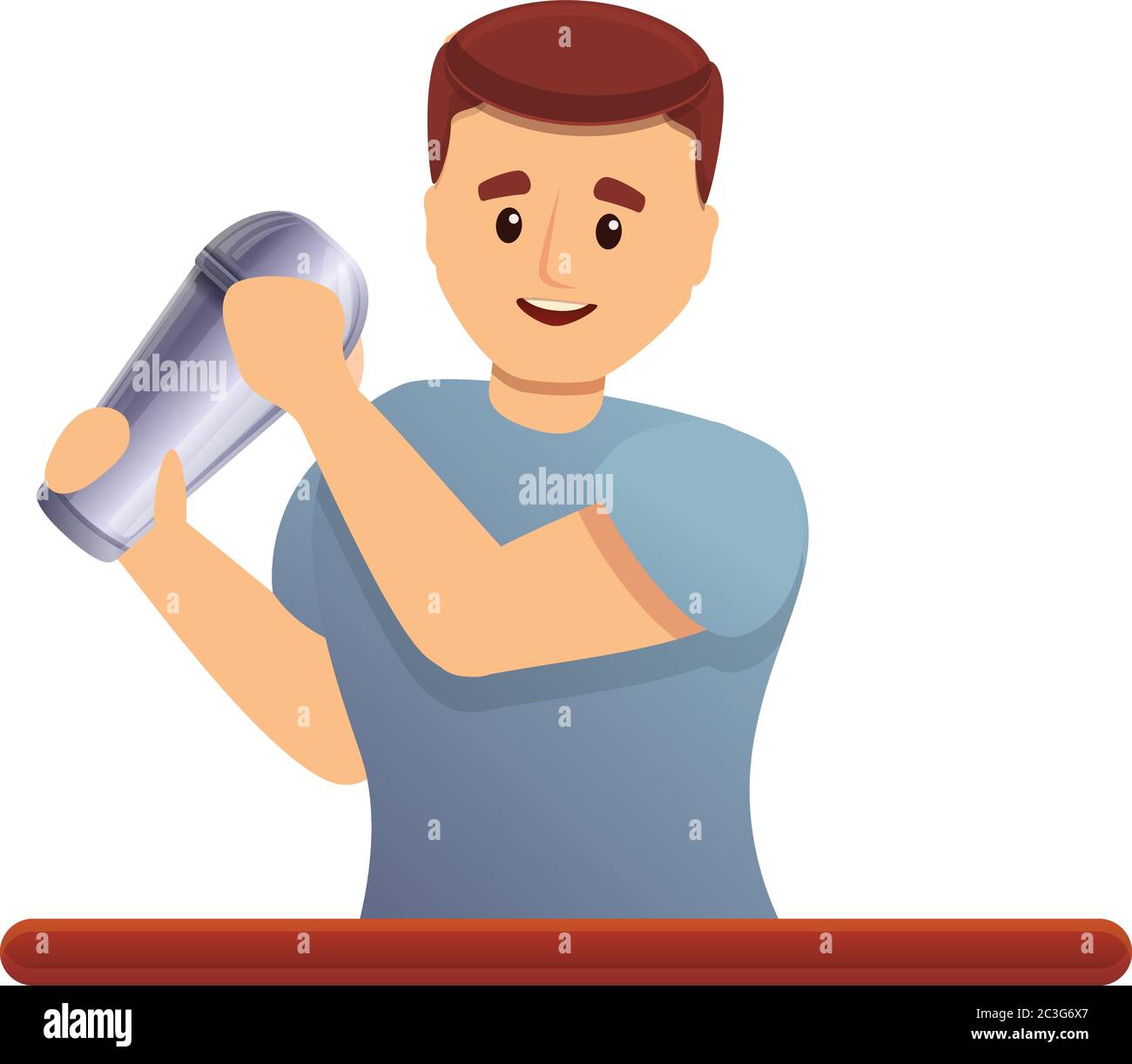 Bartender shaker work icon. Cartoon of bartender shaker work vector ...