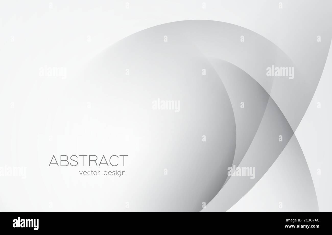 Abstract white monochrome vector background, for design brochure, website, flyer. Smooth white wallpaper for certificate, presentation, landing page Stock Vector