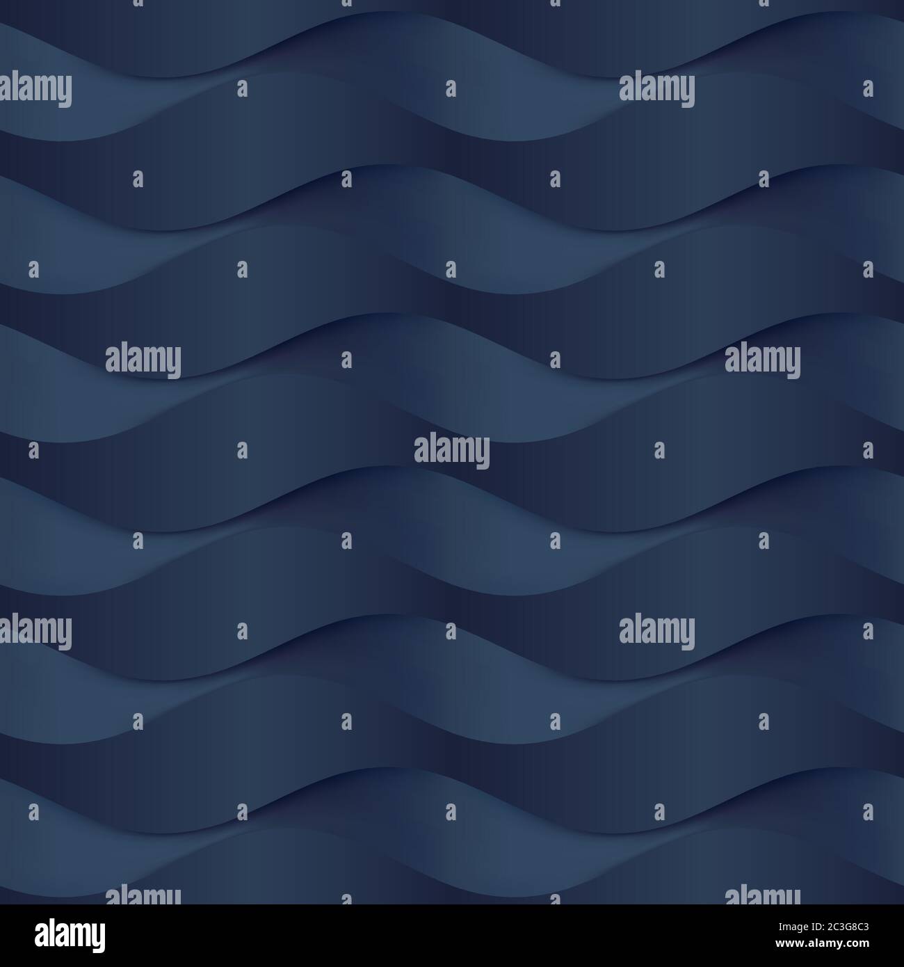 Cutting seamless texture. Wavy background. Interior wall decoration. Stock Vector
