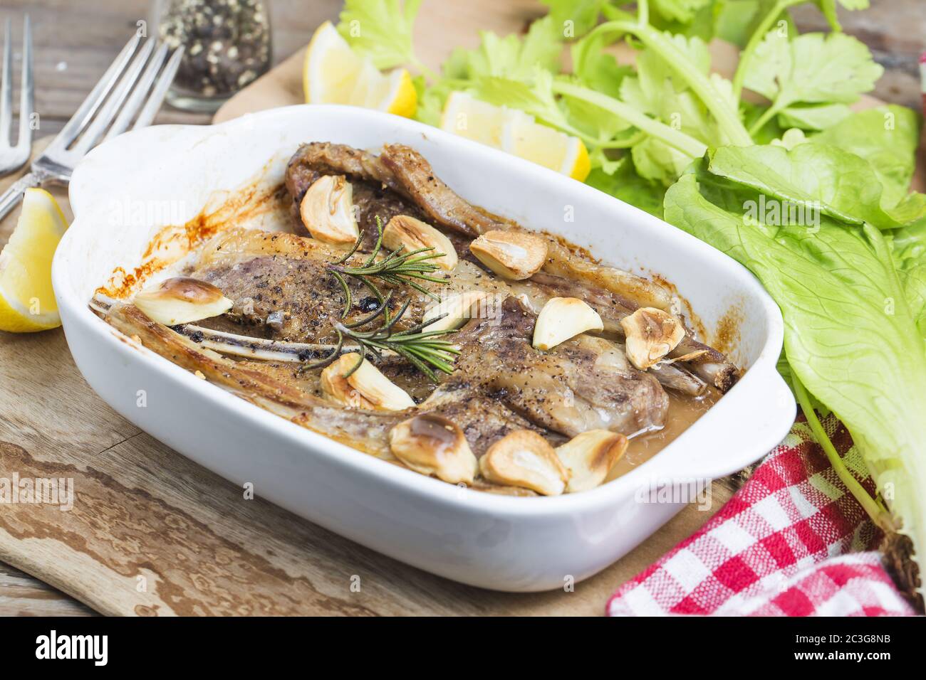 rack of lamb Stock Photo